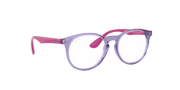 Clear Lenses, Polished Transparent Violet Frame