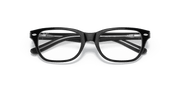 Clear Lenses, Polished Black On Transparent Frame