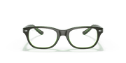 Clear Lenses, Polished Brown On Green Fluo Frame