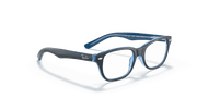 Clear Lenses, Polished Blue Frame