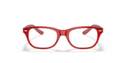 Clear Lenses, Polished Red On Transparent Frame