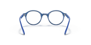 Clear Lenses, Polished Transparent Blue Frame