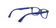 Clear Lenses, Polished Transparent Blue Frame