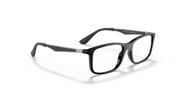 Clear Lenses, Polished Black Frame