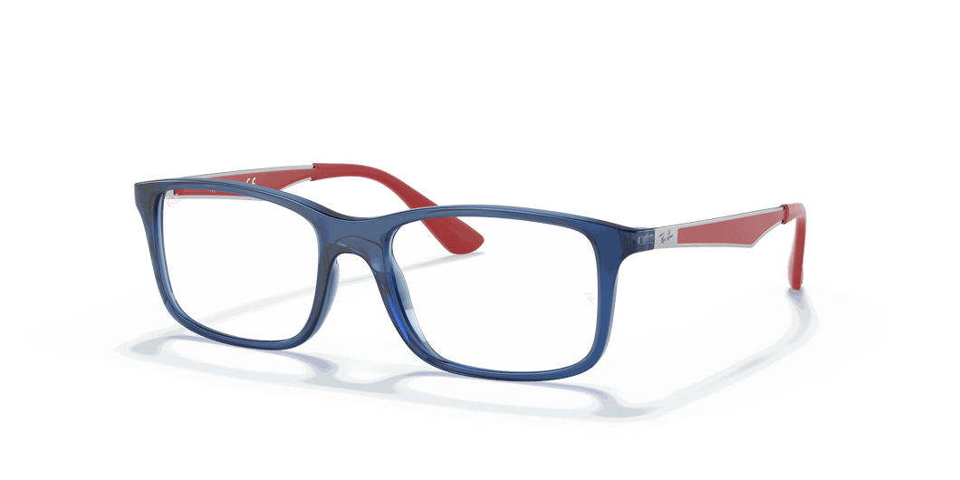 [Clear Lenses, Polished Transparent Blue Frame]