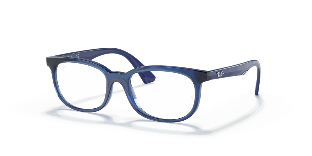 [Clear Lenses, Polished Transparent Blue Frame]