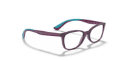 Clear Lenses, Polished Transparent Violet Frame