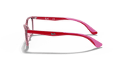 Clear Lenses, Polished Transparent Red Frame