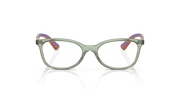 Clear Lenses, Polished Transparent Green Frame