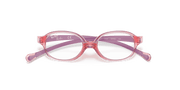 Clear Lenses, Polished Transparent Light Red Frame