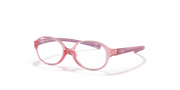 Clear Lenses, Polished Transparent Light Red Frame