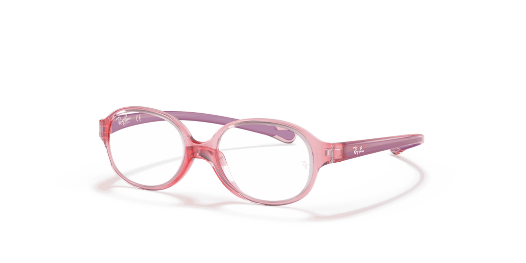 [Clear Lenses, Polished Transparent Light Red Frame]