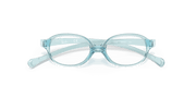 Clear Lenses, Polished Transparent Light Blue Frame