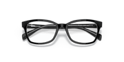 Clear Lenses, Polished Black On Transparent Frame