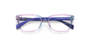 Clear Lenses, Polished Violet Striped Multicolor Frame