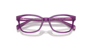 Clear Lenses, Polished Top Purple & Pink & Beige Frame