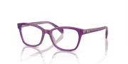 Clear Lenses, Polished Top Purple & Pink & Beige Frame