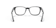 Clear Lenses, Polished Black On Transparent Frame