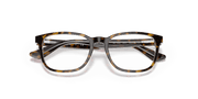 Clear Lenses, Polished Havana On Transparent Frame