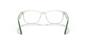 Clear Lenses, Polished Black On White Frame