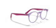 Clear Lenses, Polished Transparent Violet Frame