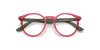 [Demo Lens Lenses, Polished Transparent Red Frame]