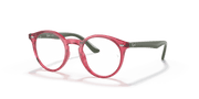 Demo Lens Lenses, Polished Transparent Red Frame