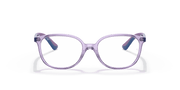 Clear Lenses, Polished Transparent Violet Frame