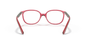 Clear Lenses, Polished Transparent Red Frame