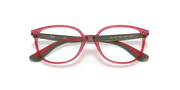 Clear Lenses, Polished Transparent Red Frame