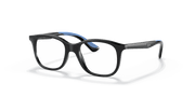 Clear Lenses, Polished Black Frame