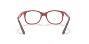 Clear Lenses, Polished Transparent Red Frame