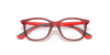 [Clear Lenses, Polished Transparent Red Frame]