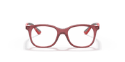 Clear Lenses, Polished Transparent Red Frame