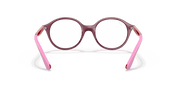 Clear Lenses, Polished Transparent Pink Frame