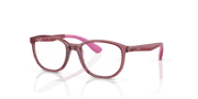 Clear Lenses, Polished Transparent Pink Frame