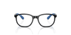 [Clear Lenses, Polished Black On Blue Frame]