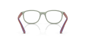 Clear Lenses, Polished Transparent Green On Rubber Wisteria Frame