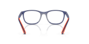 Clear Lenses, Polished Blue On Orange Frame