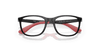 [Clear Lenses, Polished Black On Red Frame]