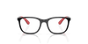 [Clear Lenses, Polished Black On Red Frame]