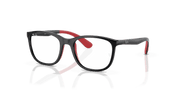 Clear Lenses, Polished Black On Red Frame