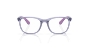 Clear Lenses, Polished Transparent Violet Frame