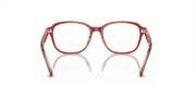 Clear Lenses, Polished Top Red & Violet & Orange Frame