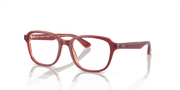 Clear Lenses, Polished Top Red & Violet & Orange Frame