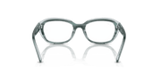 Clear Lenses, Polished Striped Green On Transparent Green Frame