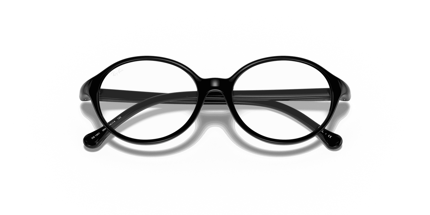 [Clear Lenses, Polished Black Frame]