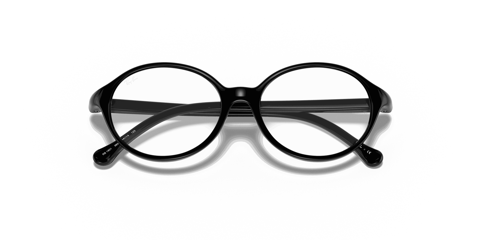 [Clear Lenses, Polished Black Frame]