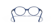 Clear Lenses, Polished Transparent Blue Frame