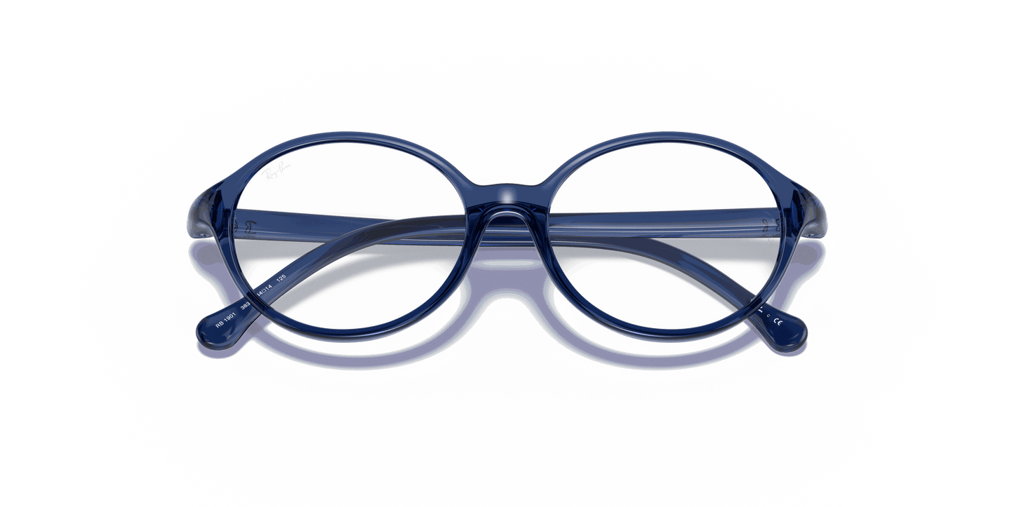 [Clear Lenses, Polished Transparent Blue Frame]